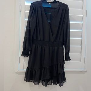 Michael Kors ruffle wrap dress